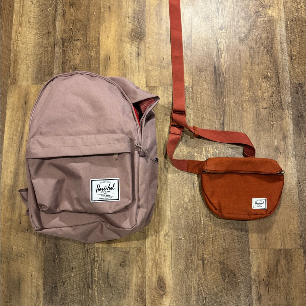 Herschel supply company backpack and Crossbody bag